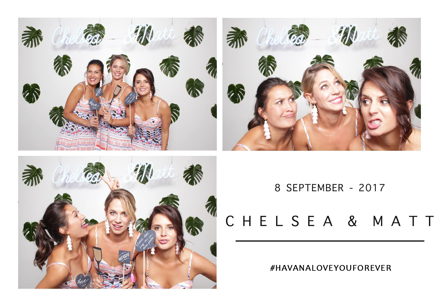 custom wedding photo booth print for a wedding in scottsdale arizona